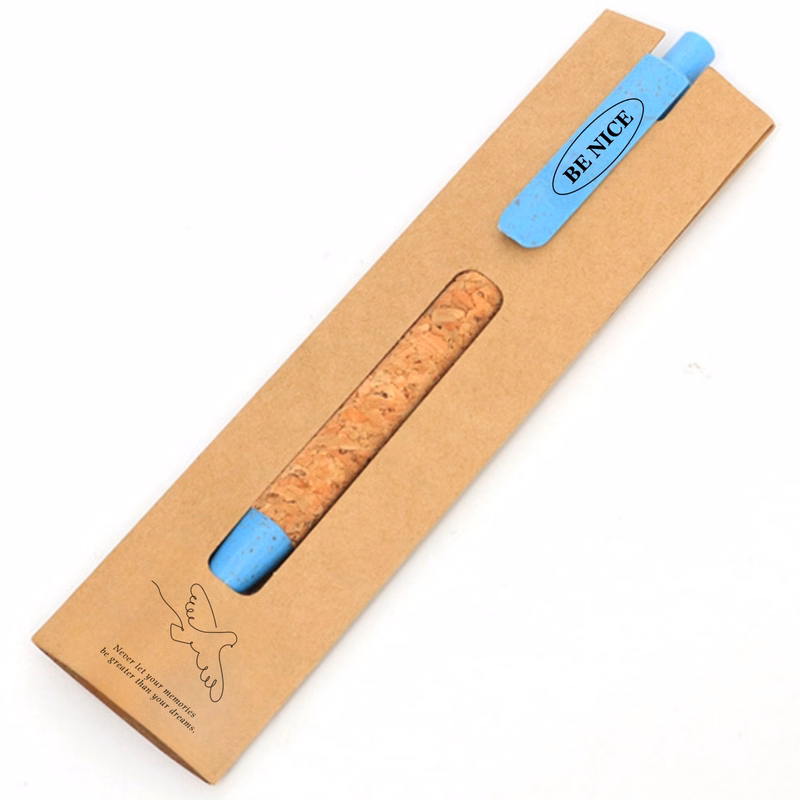 Recycled Cork Ballpoint Writing Black Ink