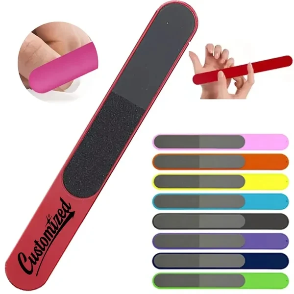 Custom Two-Sided Nail File with Fine and Coarse Grit — Personal Grooming Promo 1