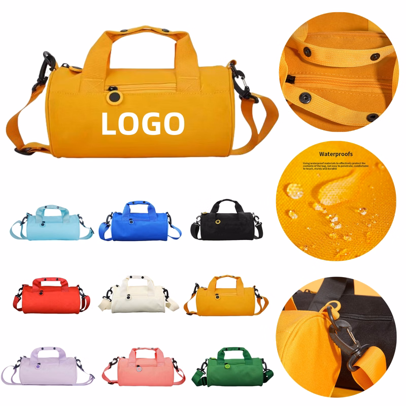 Cylindrical Leisure Travel Duffel Bag