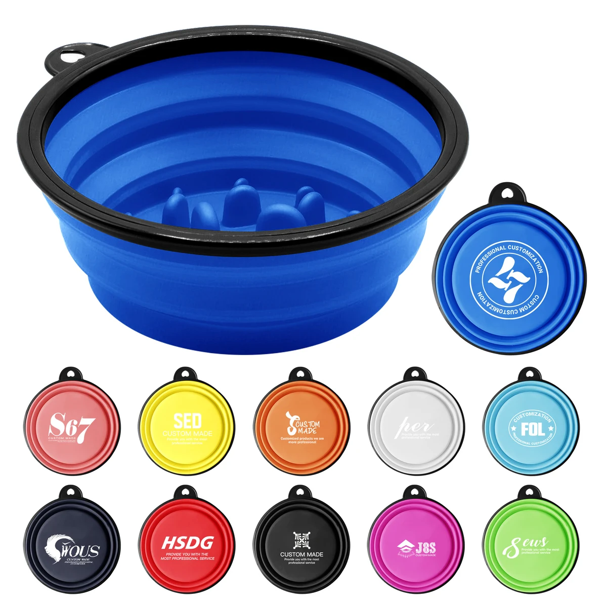 Collapsible Pet Slow Food Bowl 1