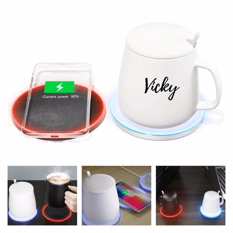 2 In 1 Smart Mug Warmer with Wireless Charger Ember