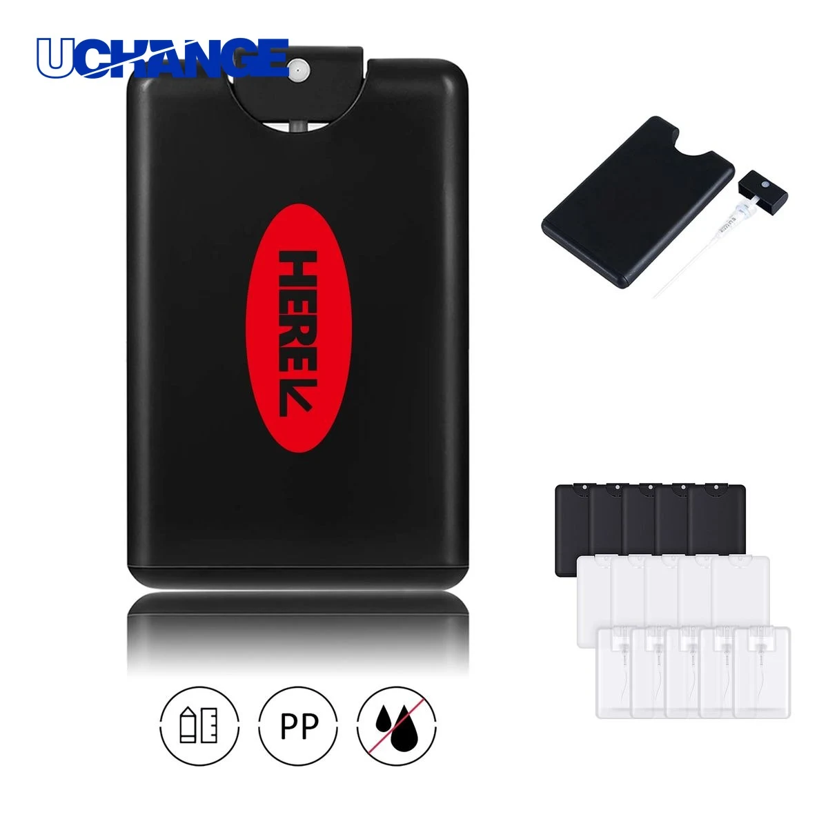 0.7oz Credit Card Shaped Hand Sanitizer Spray Bottle 1