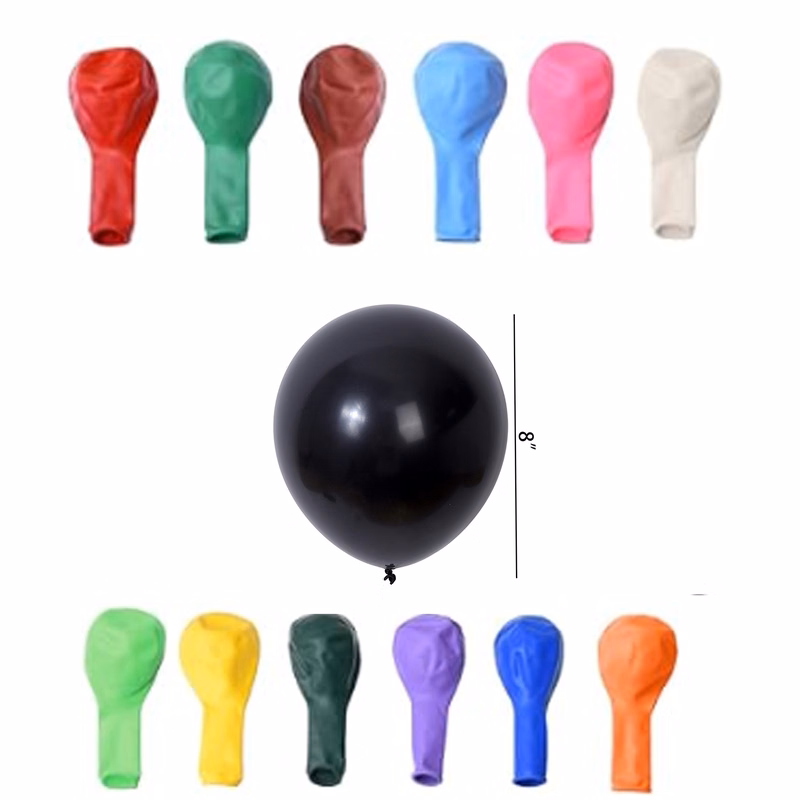 Customizable 8"Dia Round Rubber Decoration Balloons