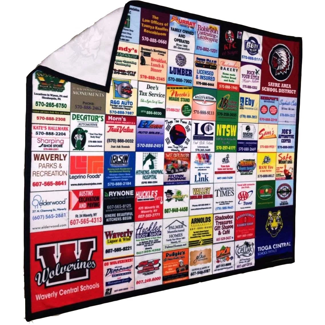 Digital Print Fleece Blanket, 50" x 60", Full Color 1