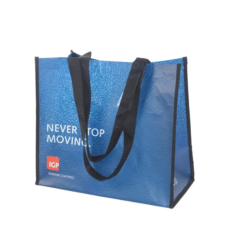 Custom Laminated Grocery Tote Bag, custom tote bag with logo imprint 1