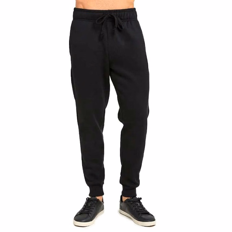 Men's Fleece Jogger Sweatpants Black 2X