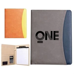 Letter Size Two-tone Portfolio w/ Calculator 1