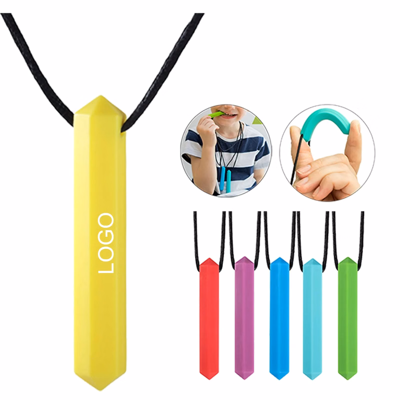 Silicone Gem Chew Necklace for Kids
