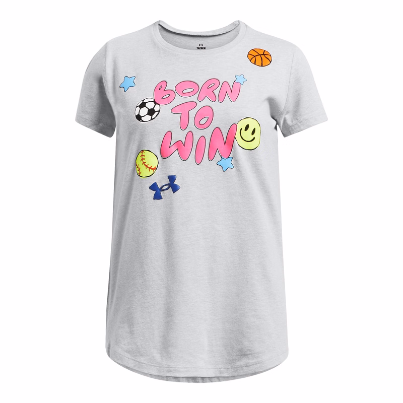 UA Born To Win Girls' Short Sleeve
