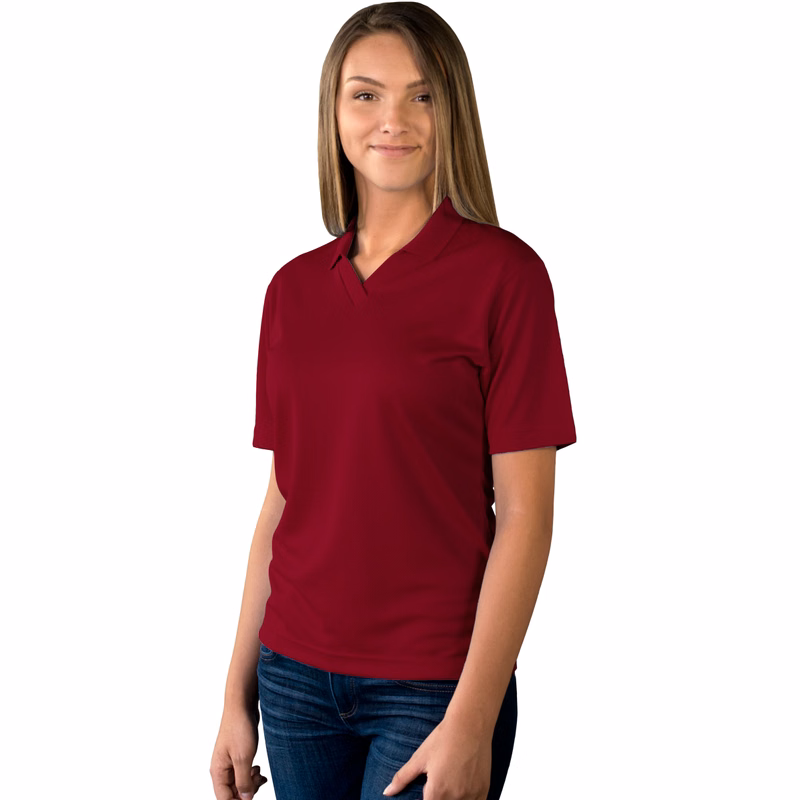 Ladies' Wicking V-Neck Polo