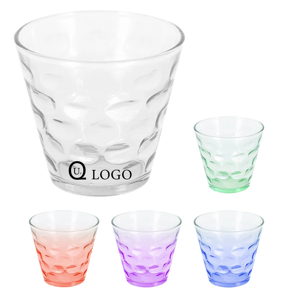 Colorful Raindrop Pattern Wine Glasses 1