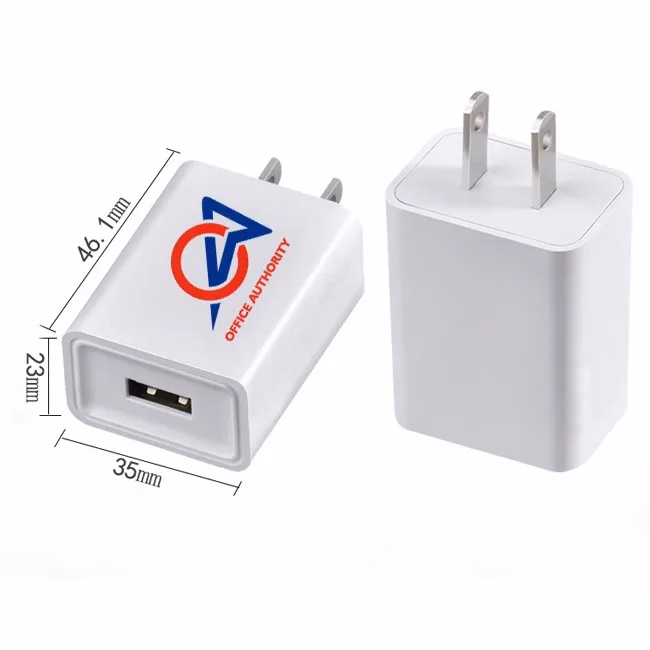2.1A USB Wall AC Charger with Customized Logo Imprint