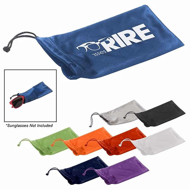 Microfiber Sunglasses Pouch With Drawstring Closure