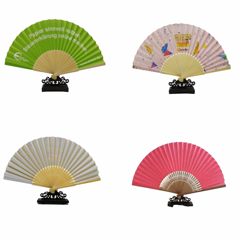 Bamboo Folding Paper Hand Fan