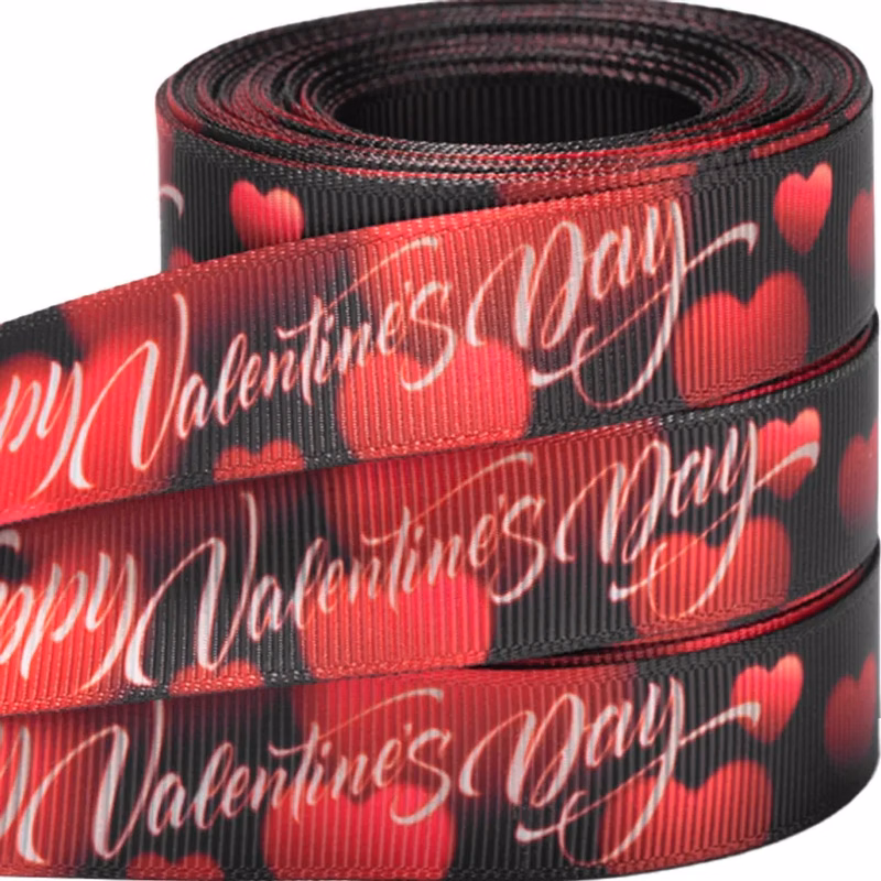 Heat Transferred Grosgrain Ribbon