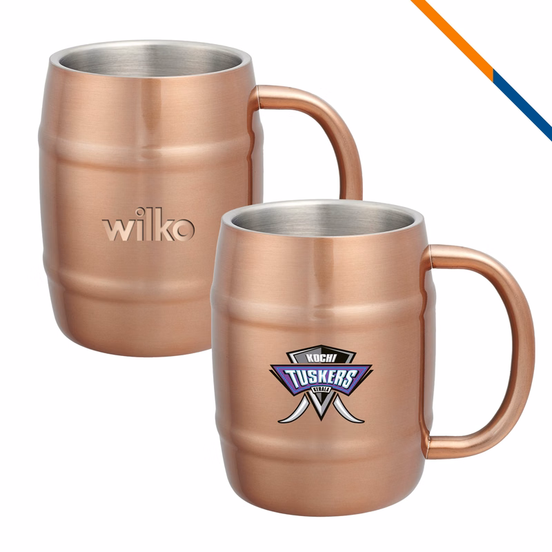 Difal Stainless Steel Barrel Mug - 14 OZ.