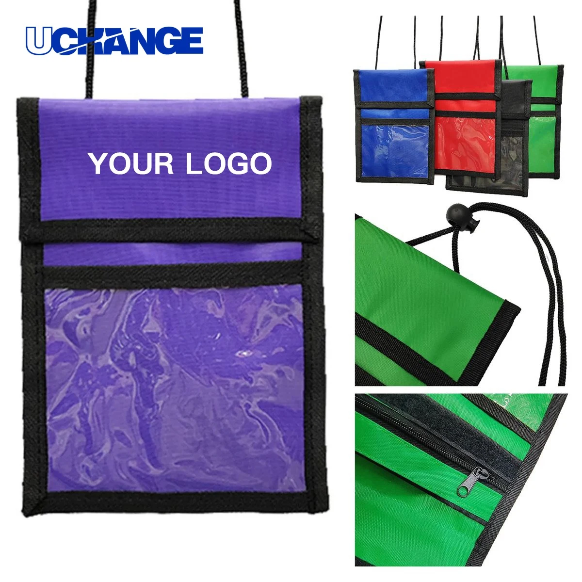 Oxford Lanyard ID Wallet Organizer Adjustable 1