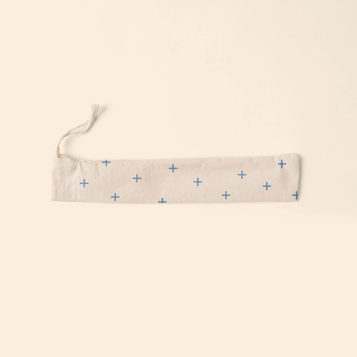POUCH FOR REUSABLE STRAWS - MUSLIN - POUCH EMPTY 1