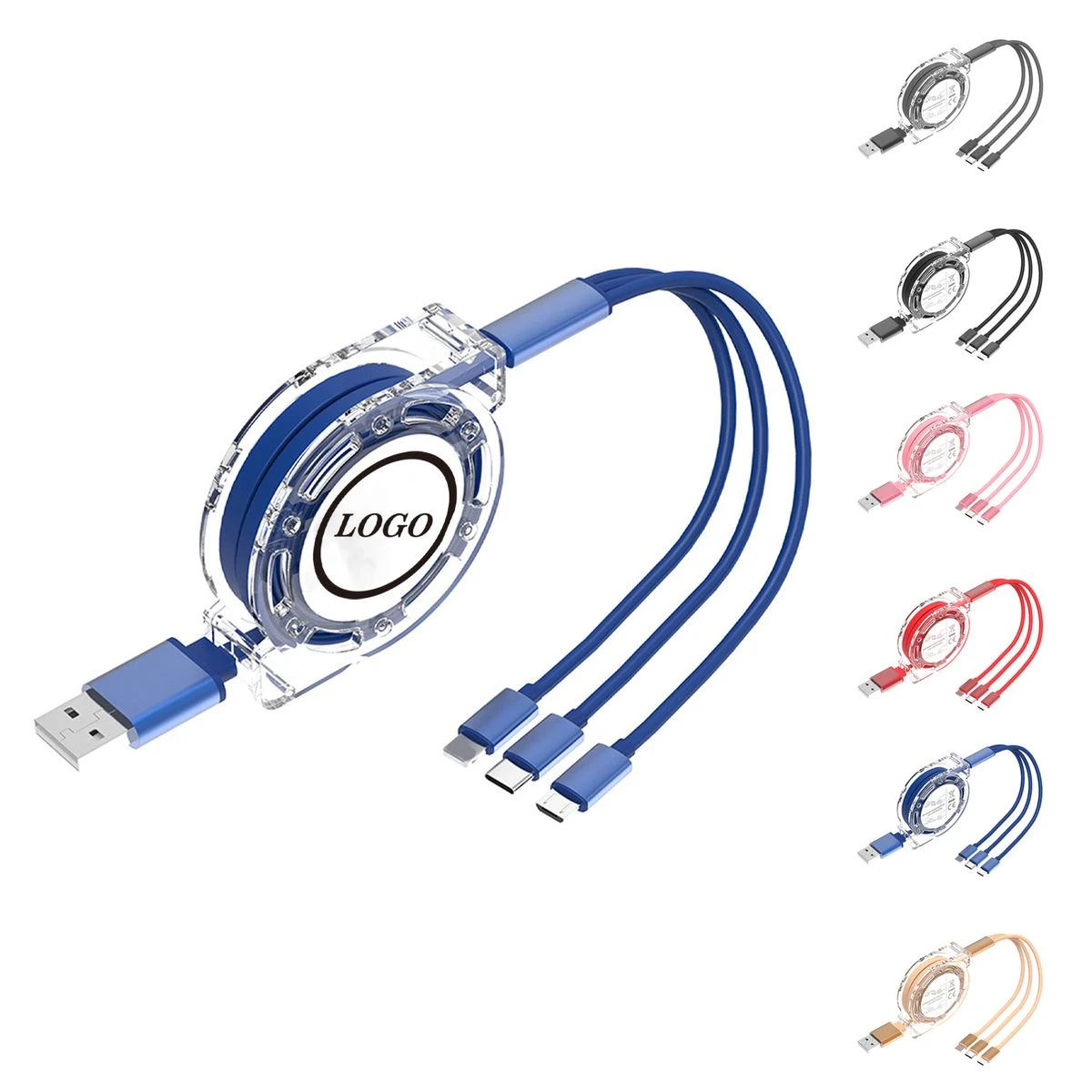 Multi-Function Retractable Data Cable 1