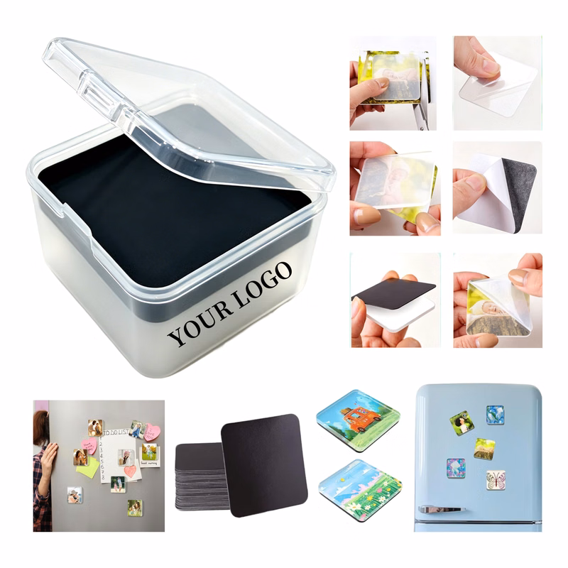 Clear Acrylic Magnetic Fridge Sticker DIY Kit