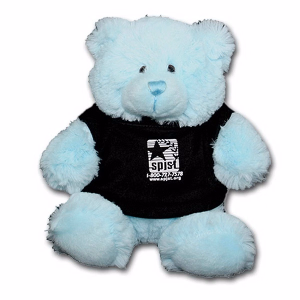 8" Bright Color Blue Bear
