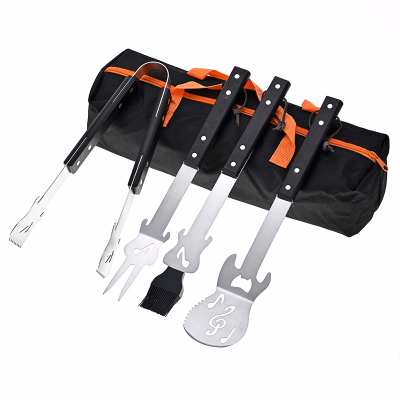 4 Pcs Guitar Barbecue Tool Set