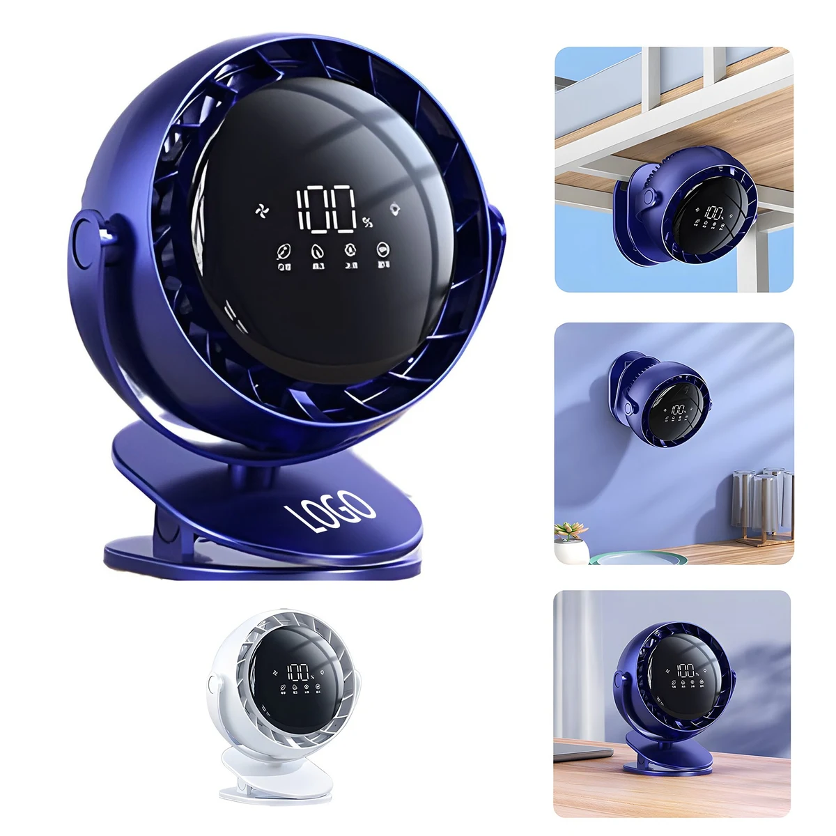 LED Light Portable Clip Fan 1