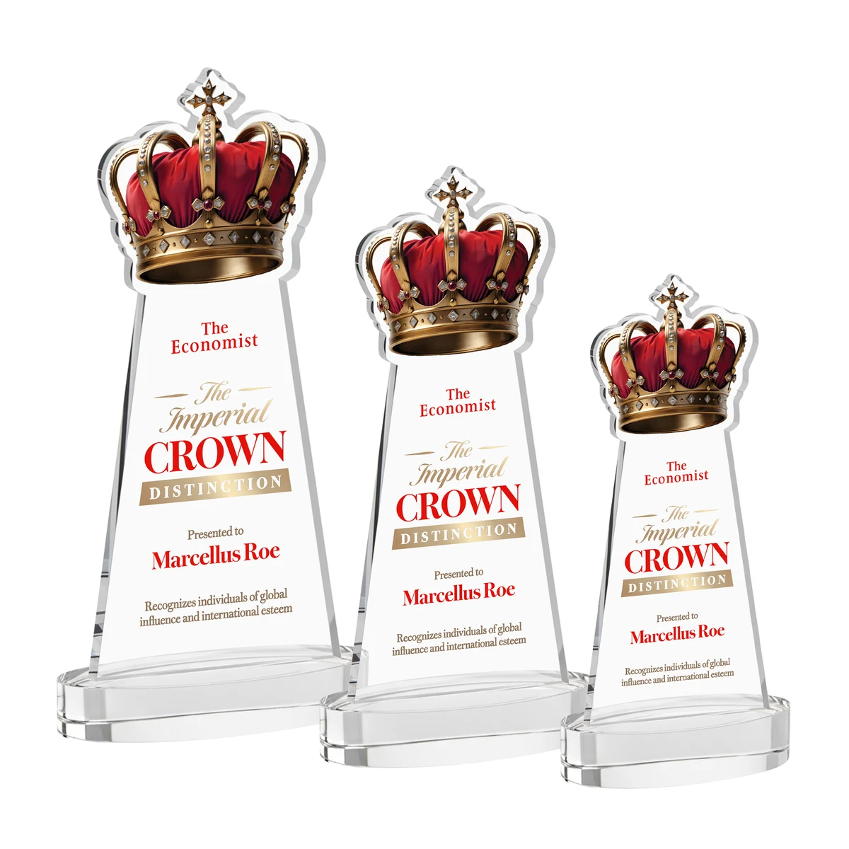 Crown VividPrint™ Award on Alberton Base - Clear 1