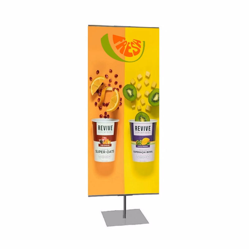26" x 60" Square Base Banner Kit