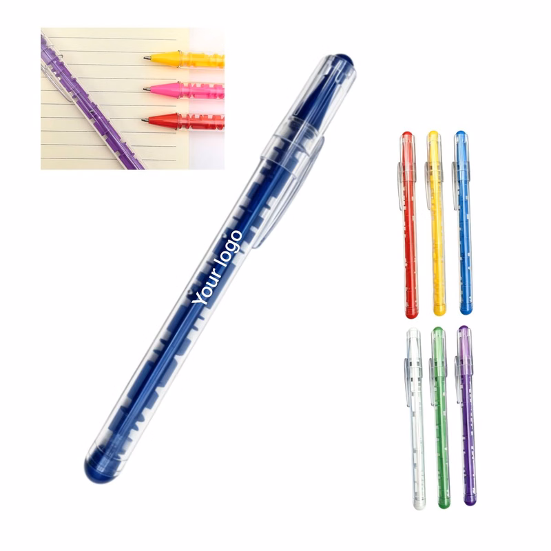 Clear Shell Maze-Design Retractable Ballpoint Pen