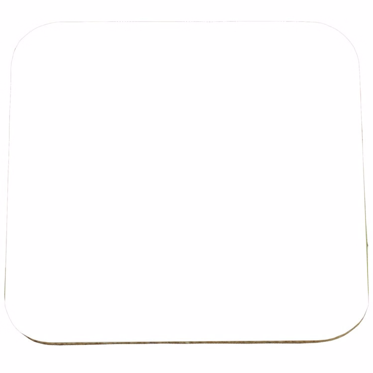 3 1/2" Square 40 Point Pulp Board Coaster