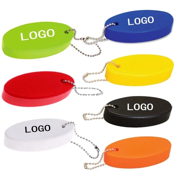 Floating Oval Keychain 1