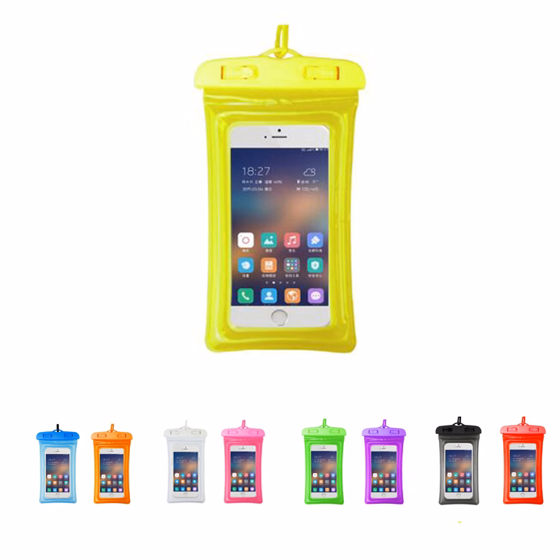 Transparent Mobile Phone Pouch with Neck Strap