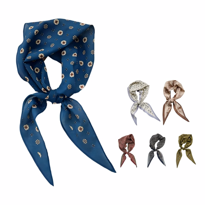 Soft Silk-Like Square Scarf