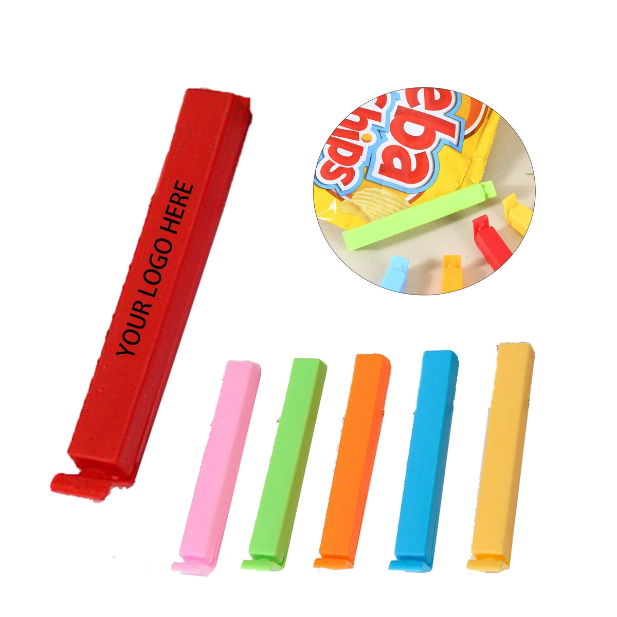MOQ:100pcs Plastic Bag Clamps 1