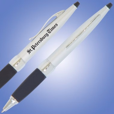 TWIST ACTION BALLPOINT PEN-SILVER
