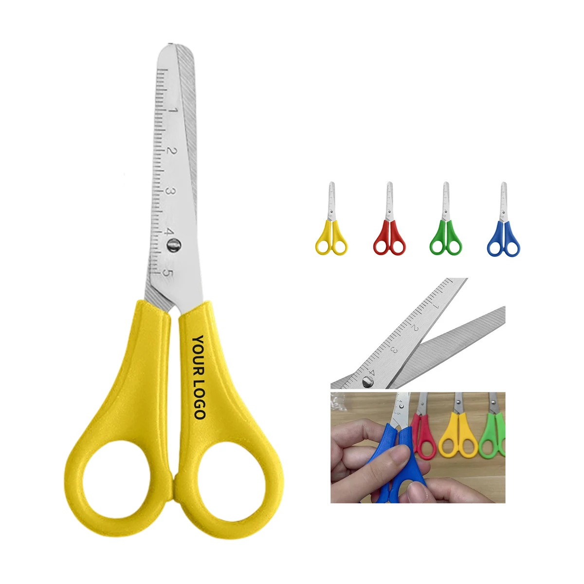 Child Safe Scissor With Ergonomic Handle 2.2" By 5.1" 1