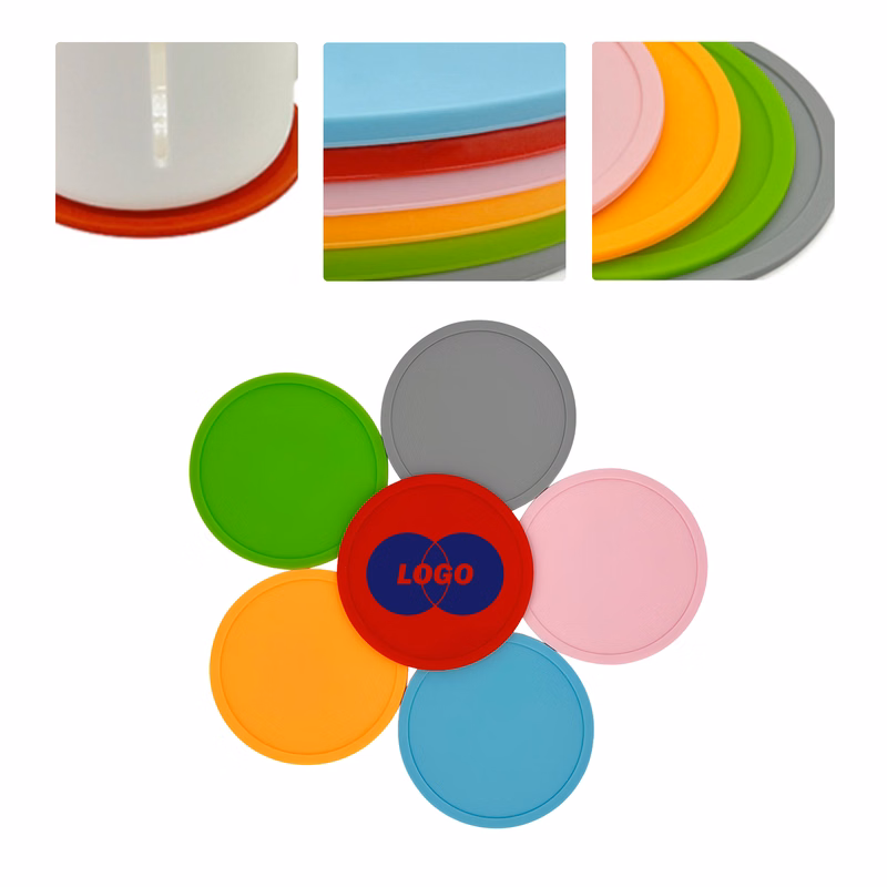 MOQ50 Personalized Silicone Waterproof Coaster