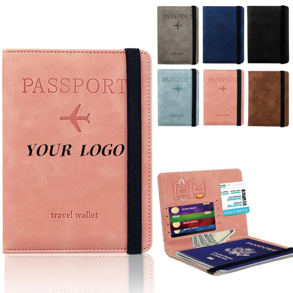 RFID Blocking Travel Passport Wallet Case 1