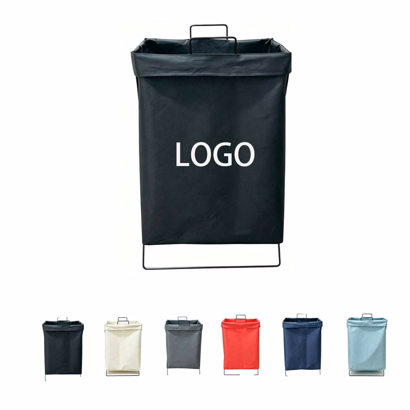 Oxford Cloth Laundry Hamper with Metal Frame Support