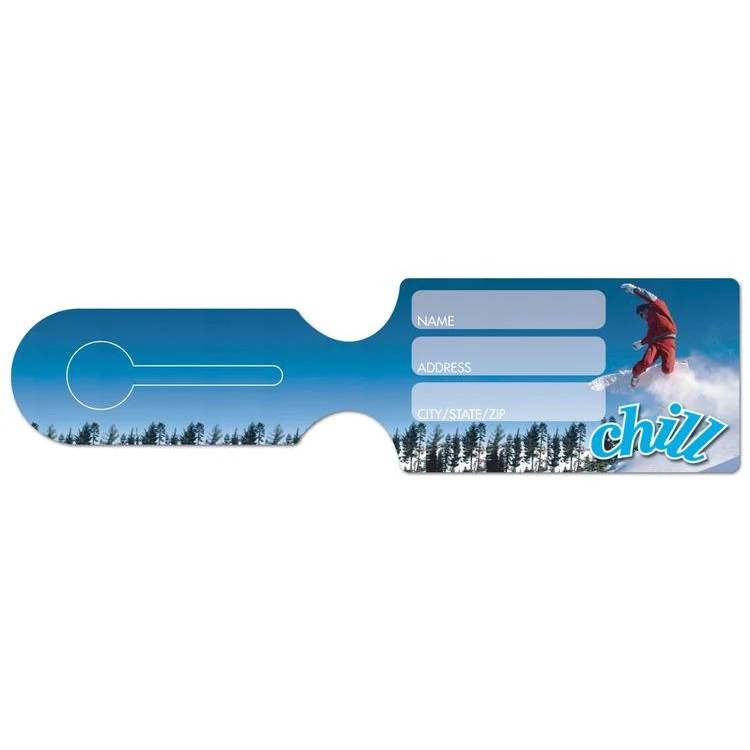 USA Made All-in-One Luggage Tags (2.5"x9.375" Rectangle 2.5x4.375") 1