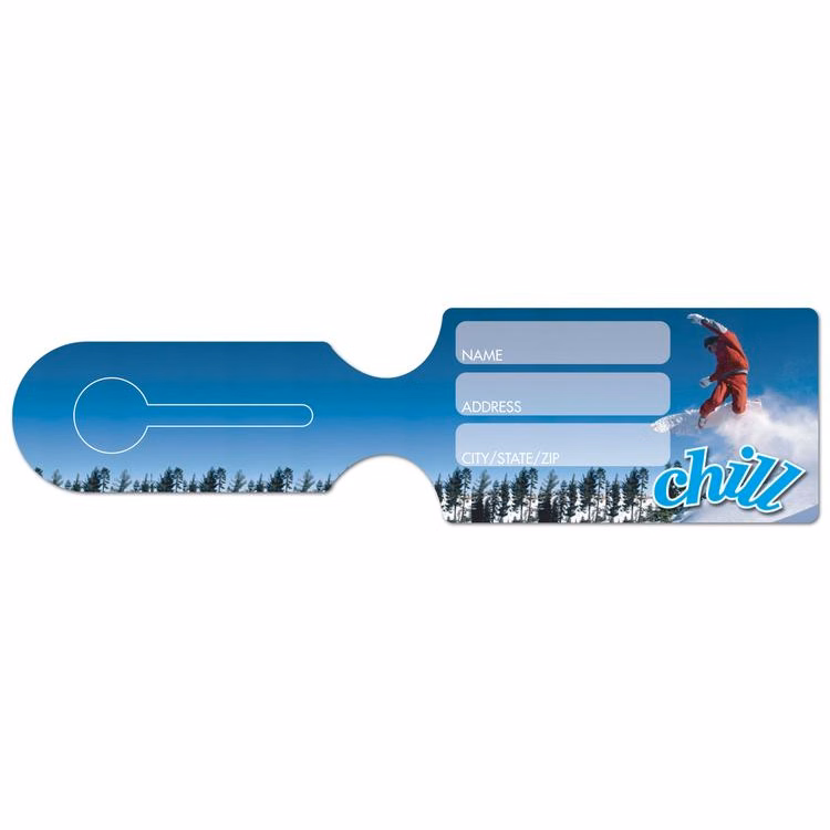 USA Made All-in-One Luggage Tags (2.5"x9.375" Rectangle 2.5x4.375")