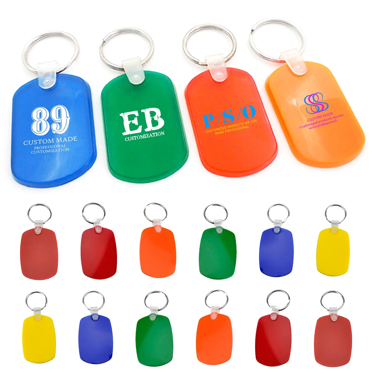 Vinyl Oval Soft Key Tags 1