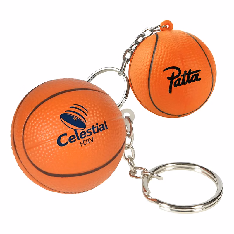 Basketball Keychain Stress Ball