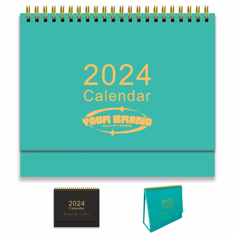 Desk Calendar with Monthly Standing Flipped for Home Office