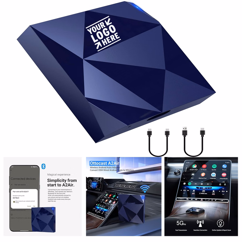 2023 Version Android OEM AA Cars- Easy Setup Via Plug-in USB Mini Auto Wireless Car Adapter
