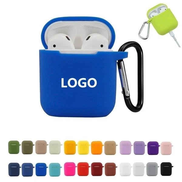 Silicone Ear Pod Case with Carabiner 1