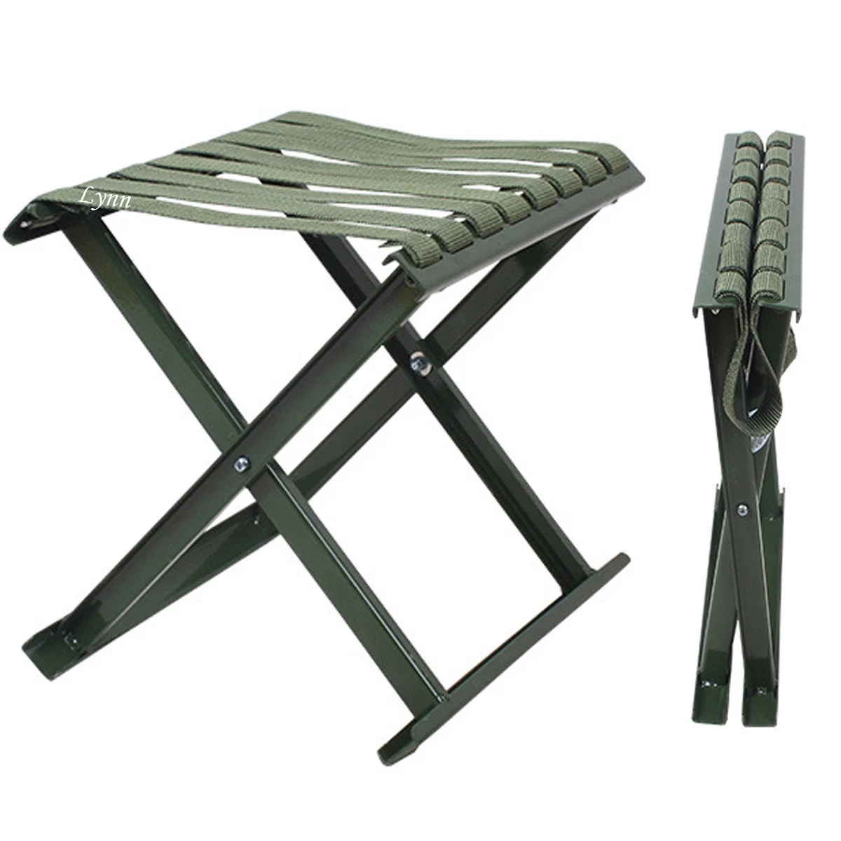 Outdoor Portable Folding Iron Oxford Stool 1
