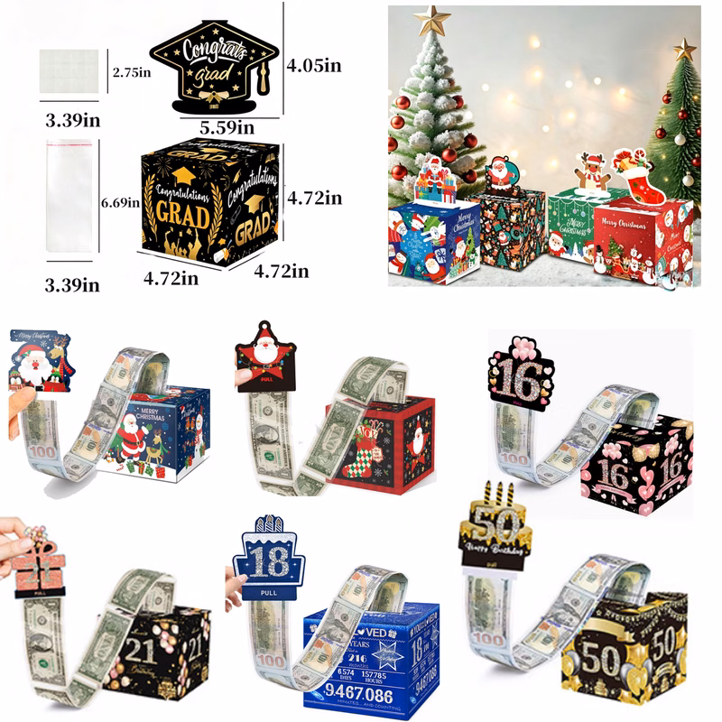 Money Pull Box For Themed Party Decorations