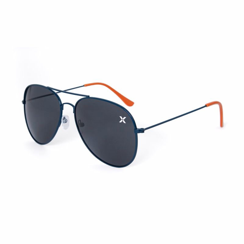 Solid Color Frame with PMS Ear Pieces Aviator Sunglasses